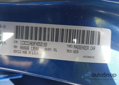 2015 Chrysler 200 Limited из США, поврежденный, VIN 1C3CCCAB3FN552193